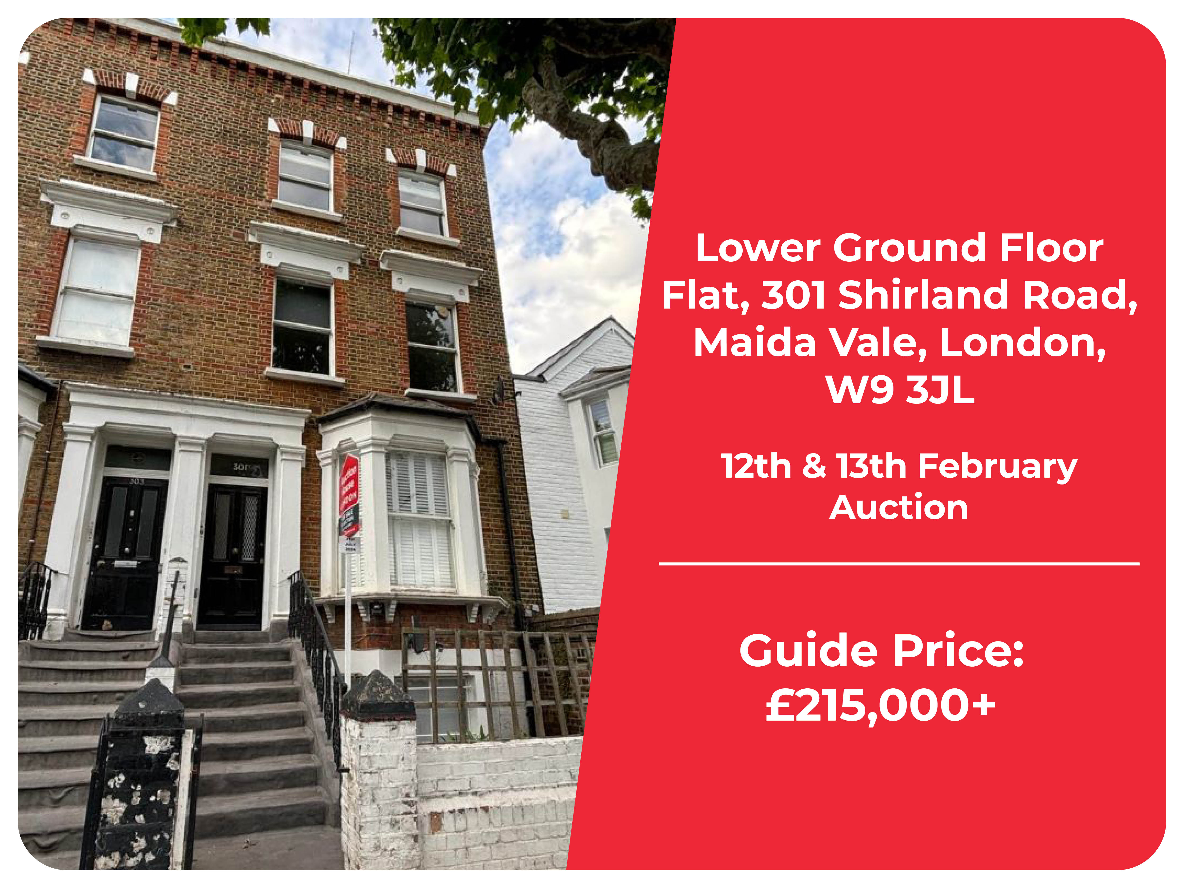 Lower Ground Floor Flat, 301 Shirland Road, London